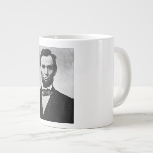Abraham Lincoln, het zestiende President van Ameri Grote Koffiekop (Voorkant rechts)