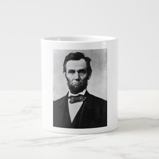 Abraham Lincoln, het zestiende President van Ameri Grote Koffiekop (Voorkant)