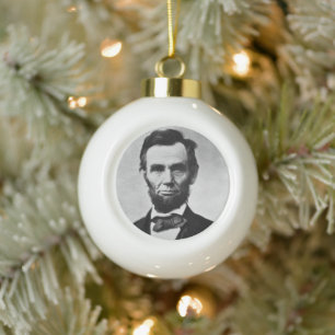 Abraham Lincoln, het zestiende President van Ameri Keramische Bal Ornament