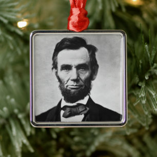 Abraham Lincoln, het zestiende President van Ameri Metalen Ornament