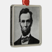 Abraham Lincoln, het zestiende President van Ameri Metalen Ornament (Rechts)