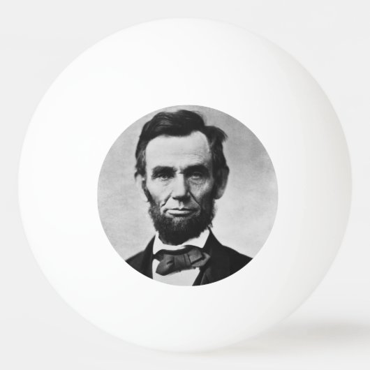 Abraham Lincoln, het zestiende President van Ameri Pingpongbal (Voorkant)