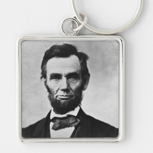 Abraham Lincoln, het zestiende President van Ameri Sleutelhanger (Voorkant)