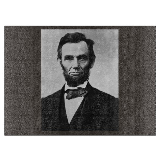 Abraham Lincoln, het zestiende President van Ameri Snijplank (Voorkant)