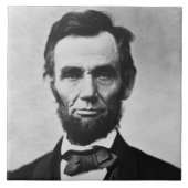 Abraham Lincoln, het zestiende President van Ameri Tegeltje (Voorkant)
