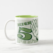 Abraham Lincoln High Vijf Tweekleurige Koffiemok (Links)