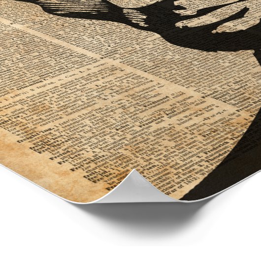 Abraham Lincoln Historische  dictionary Art Poster (Hoek)