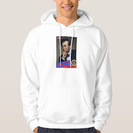 Abraham Lincoln-honkaarten Hoodie (Voorkant)