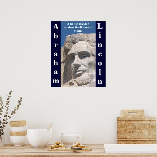 Abraham Lincoln House Divided Poster (Keuken)