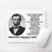 Abraham Lincoln House verdeeld Kan prijsopgave nie Muismat (Met muis)