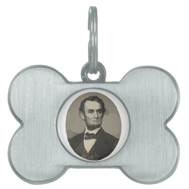 abraham lincoln huisdieren naamplaatje (voorkant)