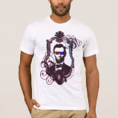 Abraham Lincoln in 3D-bril T-shirt (Voorkant)
