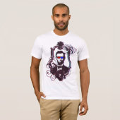 Abraham Lincoln in 3D-bril T-shirt (Voorkant volledig)
