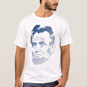 Abraham Lincoln in blauw en wit - Overhemd T-shirt