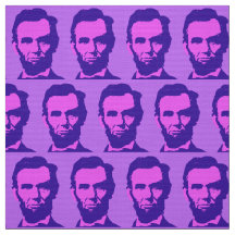 Abraham Lincoln in de Pop Art Pink & Paars