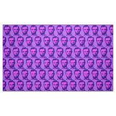 Abraham Lincoln in de Pop Art Pink & Paars Stof (Fat Quarter)
