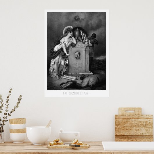 Abraham Lincoln - in Memoriam Poster (Keuken)