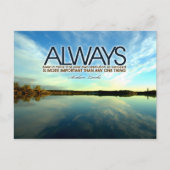 Abraham Lincoln Inspirerend citaat "Altijd" Briefkaart (Voorkant)