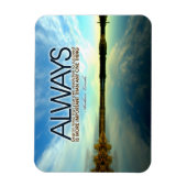 Abraham Lincoln Inspirerend citaat "Altijd" Magneet (Verticaal)