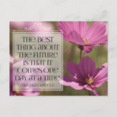 Abraham Lincoln Inspirerend citaat "De toekomst" Briefkaart (Voorkant)