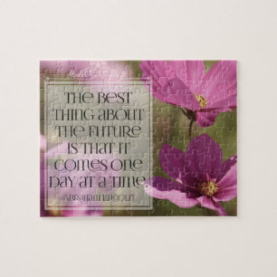 Abraham Lincoln Inspirerend citaat "De toekomst" Legpuzzel