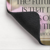 Abraham Lincoln Inspirerend citaat "De toekomst" Muismat (Hoek)