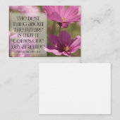 Abraham Lincoln Inspirerend citaat "De toekomst" Notitiekaartje (Voorkant / Achterkant)