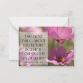 Abraham Lincoln Inspirerend citaat "De toekomst" Notitiekaartje (Voorkant)