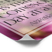 Abraham Lincoln Inspirerend citaat "De toekomst" Poster (Hoek)