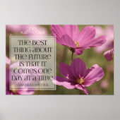 Abraham Lincoln Inspirerend citaat "De toekomst" Poster (Voorkant)