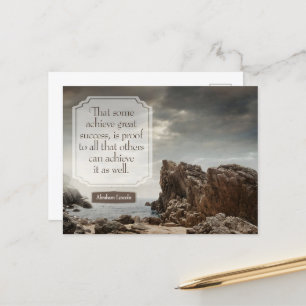 Abraham Lincoln Inspirerend citaat "Succes" Briefkaart