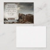 Abraham Lincoln Inspirerend citaat "Succes" Notitiekaartje (Voorkant / Achterkant)