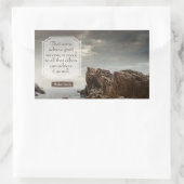 Abraham Lincoln Inspirerend citaat "Succes" Rechthoekige Sticker (Tas)