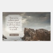 Abraham Lincoln Inspirerend citaat "Succes" Rechthoekige Sticker (Voorkant)