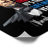 Abraham Lincoln Inspirerend Quote Civil W Poster (Hoek)