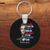 Abraham Lincoln Inspirerend Quote Civil W Sleutelhanger (Voorkant)