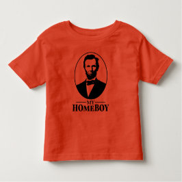 Abraham Lincoln is mijn homeboy Kinder Shirts