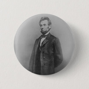 Abraham Lincoln, januari 1864 Ronde Button 5,7 Cm
