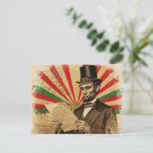 Abraham Lincoln Juneteenth Briefkaart (Staand voorkant)