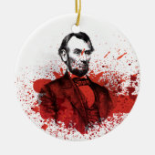 Abraham Lincoln Keramisch Ornament (Voorkant)