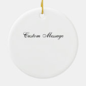 Abraham Lincoln Keramisch Ornament (Achterkant)