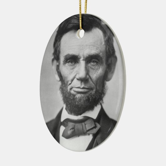 Abraham Lincoln Keramisch Ornament (Links)