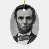 Abraham Lincoln Keramisch Ornament (Voorkant)