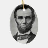 Abraham Lincoln Keramisch Ornament (Achterkant)