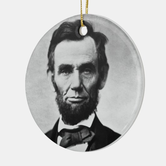 Abraham Lincoln Keramisch Ornament (Links)