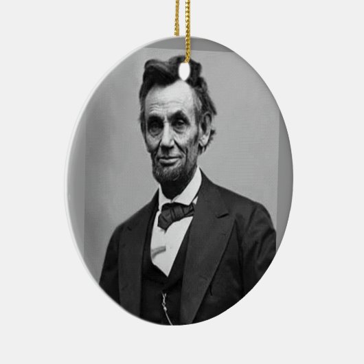 Abraham Lincoln Keramisch Ornament (Rechts)