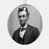 Abraham Lincoln Keramisch Ornament (Links)