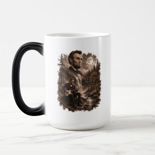 Abraham Lincoln koffiemok Magische Mok (Links)