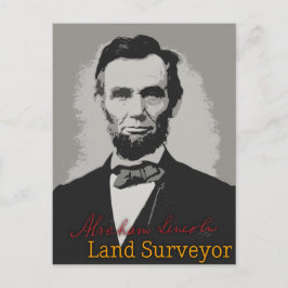 Abraham Lincoln Land Surveyor Briefkaart