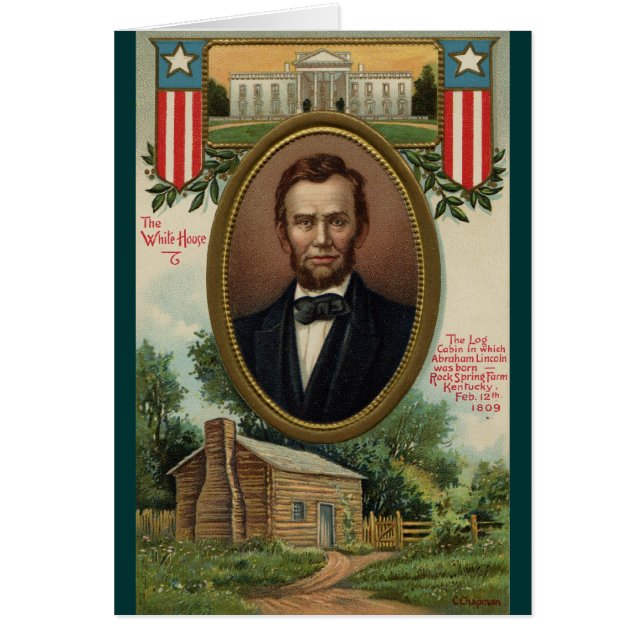 Abraham Lincoln & Log Cabin in Kentucky (Voorkant)